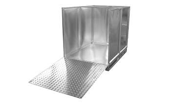 Container mit Rampe